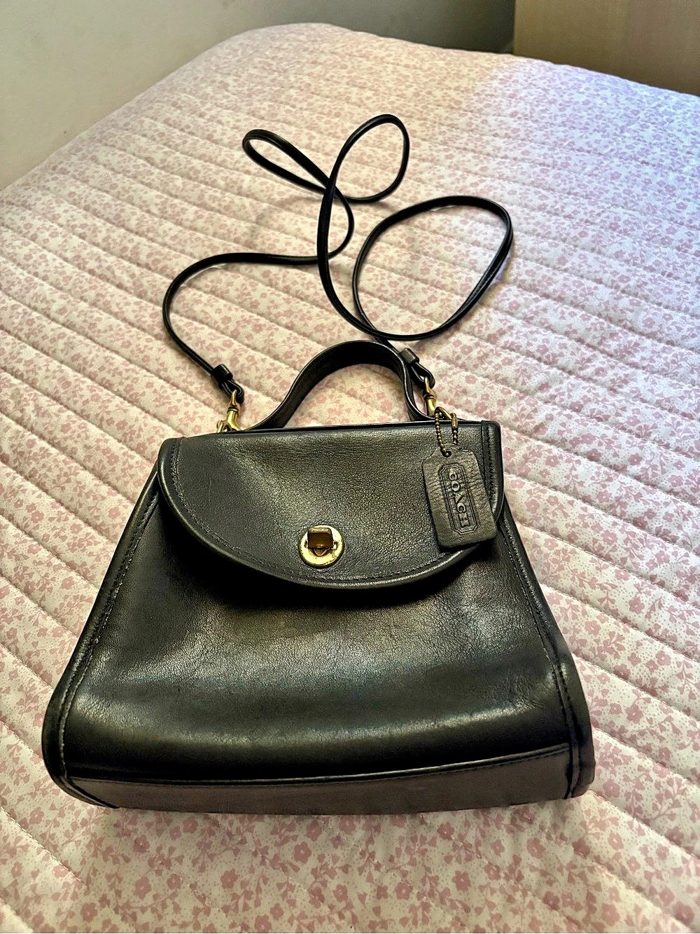 Coach Vintage Coach Geometric Bag Black Shoulder Bag